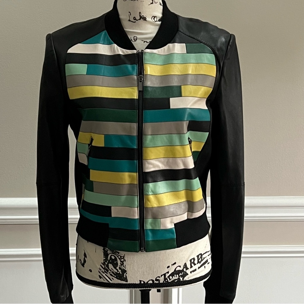 BCBGMAXAZARIA “Santino” leather jacket. Size small.